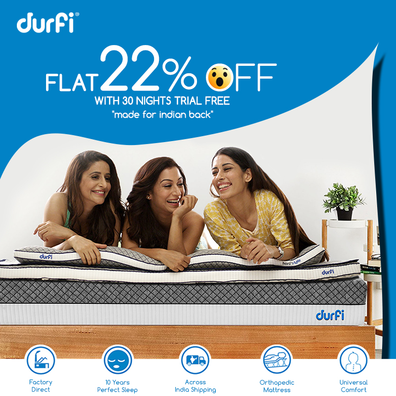 DurfiSleep's tweet photo. Durfi Orthopedic Cotton Candy Memory Mattress is designed for Indian Back to ease back and joint pains.
Check for yourself by ordering a durfi mattress with a risk-free 30 nights trial at 20% Off with 48hrs Express Delivery.
#22Off #30nightstrial #madeforIndianback #durfimattress https://t.co/PxqXPH3IBR