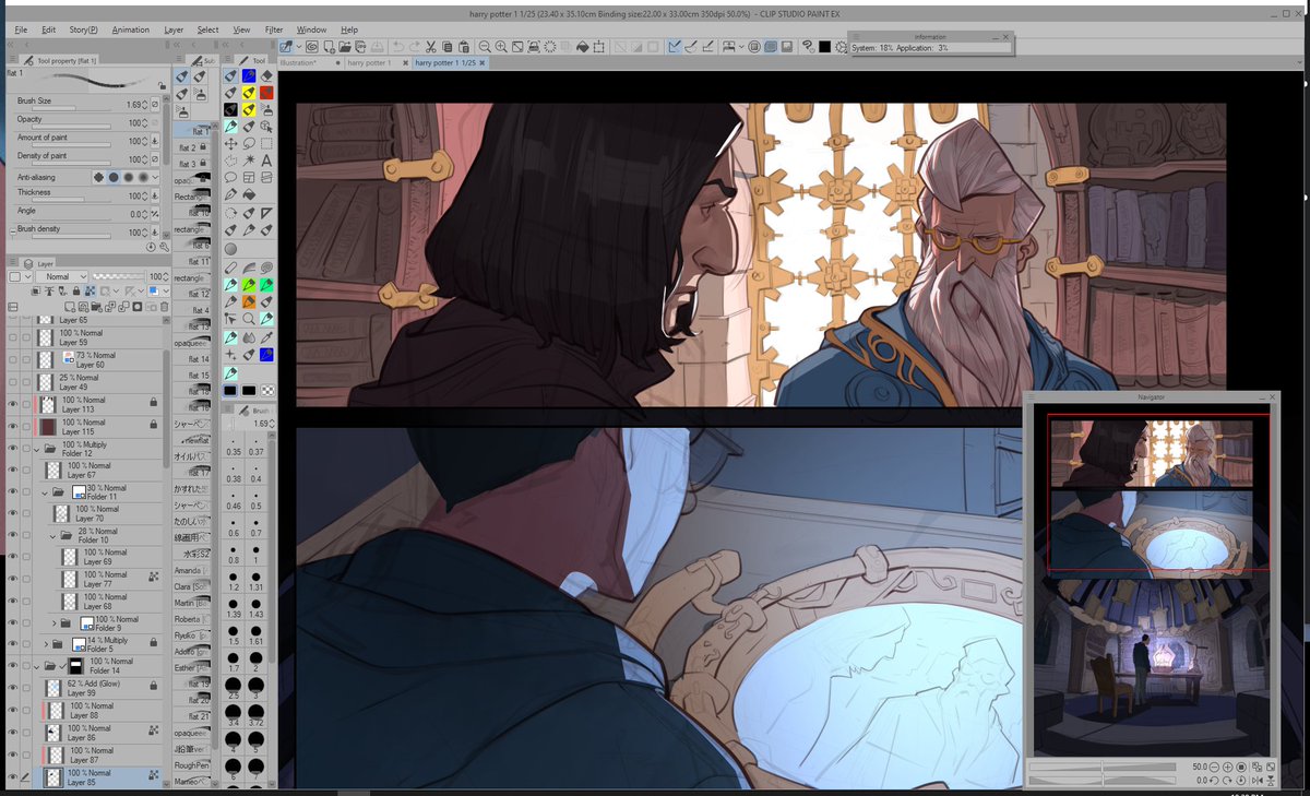 Clip studio's new UI is dope. I love it. 