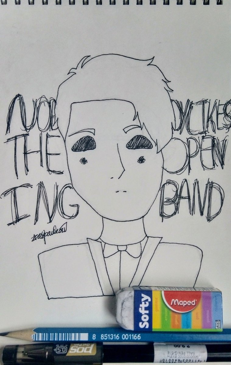 ShazAsuncion29's tweet photo. Lmao, I dont have the best supplies but here's a drawing of @DallonWeekes that I kind of like. https://t.co/zZ9qoC4Z1z