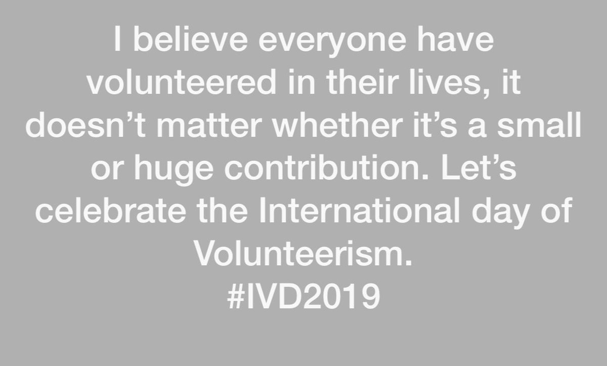 CaroBiseko's tweet photo. #IVD2019 #VolunteerDay https://t.co/geoYm4IpB5
