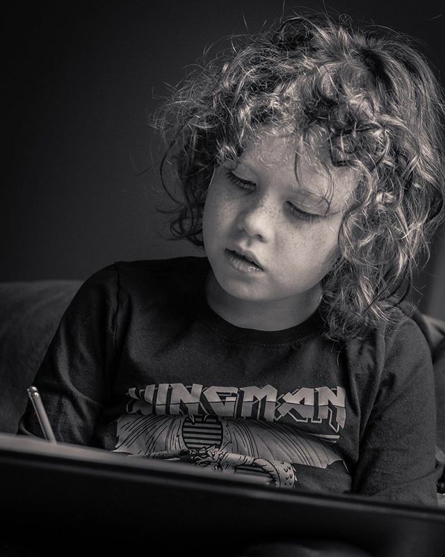 The artist. #bnw #windowlight #portrait #bnwphotography ift.tt/2rjfua3