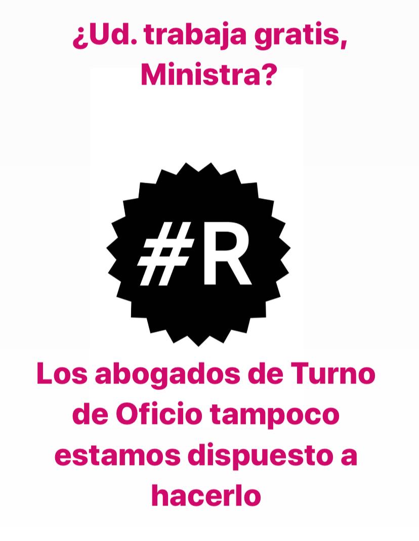 ☕☕ #BuenosDiasMinistra @LolaDelgadoG : le recuerdo que todos "(...) los españoles tienen derecho a una remuneración suficiente para satisfacer sus necesidades y las de su familia (...)" Los abogados y abogadas del turno de oficio también😉 O ¿Usted trabaja gratis? <a href="/justiciagob/">Ministerio de la Presidencia, Justicia y R. Cortes</a>