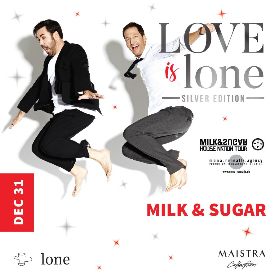 Dance into the New Year with a special edition of Love is Lone party and world-famous DJ duo Milk&amp;Sugar! Book your New Year's Eve at Hotel Lone here: buff.ly/33whKIf