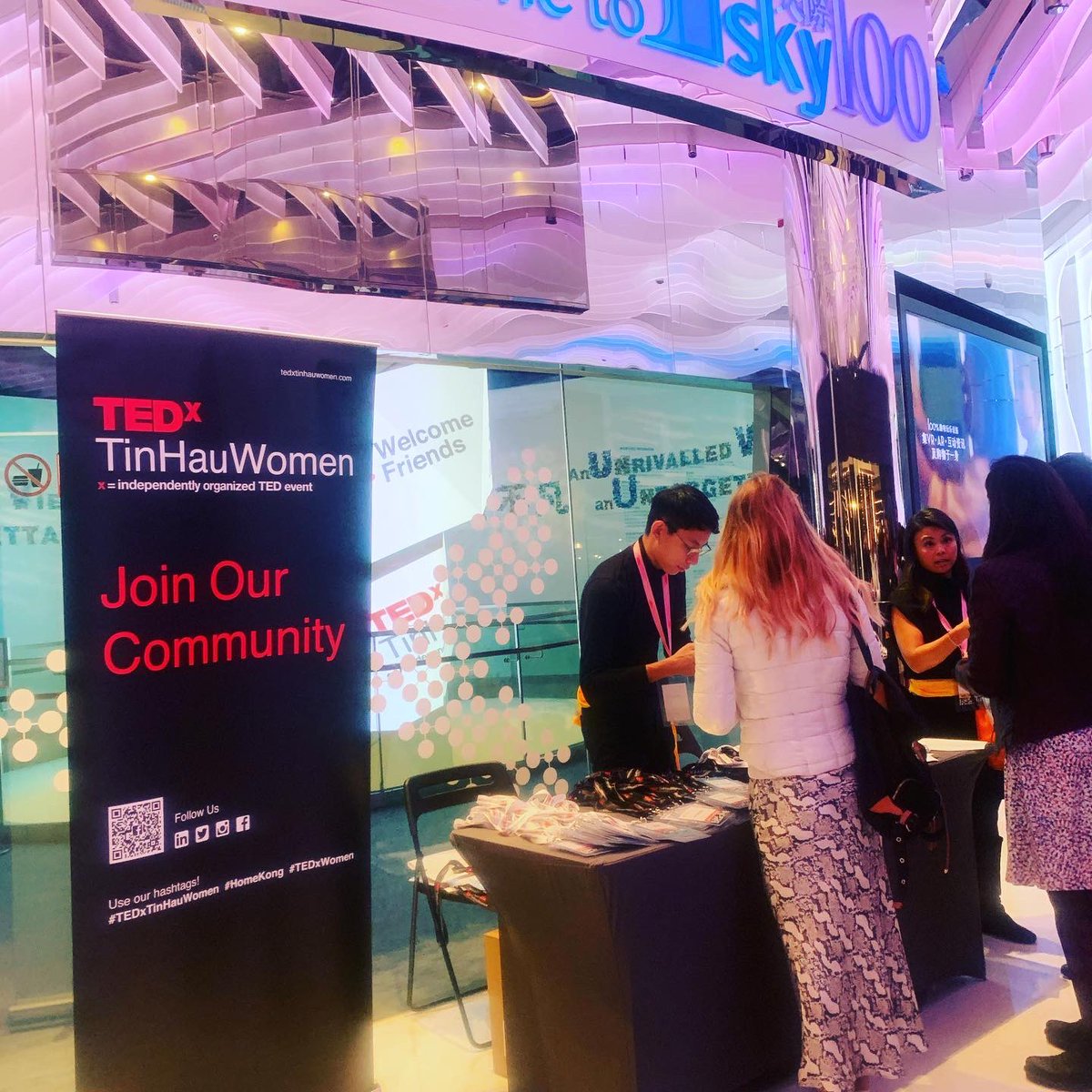 DameHobbs's tweet photo. Attending my very first @TEDx event today! Enjoying being part of a #boldandbrilliant community and hearing from some amazing and inspiring women. @TEDxTinHauWomen #tedxtinhauwomen #TEDWomen #TedWomen2019 #TEDTalks #withoutapologies #hobbservations #hongkong #middleagedmusing https://t.co/9cfjPuhPQL
