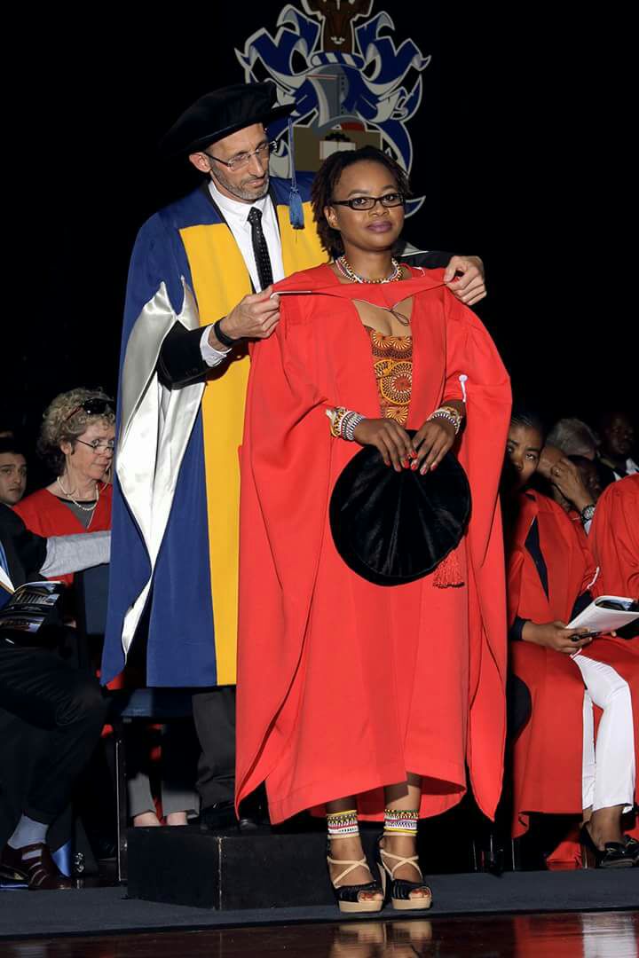 red phd gown