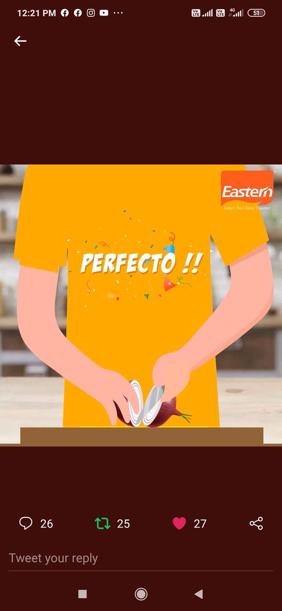 Wasimkh110's tweet photo. @eastern_in Here's my perfect💯✨screenshot
💜❤💜❤
@eastern_in
💜❤💜❤
#TheEasternExperience #EasternCondiments
@itsme_rooh
@chilled_Sup
@Goldcoin_13
@Smiley_Bharati
@am_vaishali
@VaishaliMaisur2
@khemka_nidhi
@SunilDSouza_
@imPalak18
@Rekha_i_am
@Aaravsingh28
@Aka5hKr https://t.co/OxLep3pQ4p