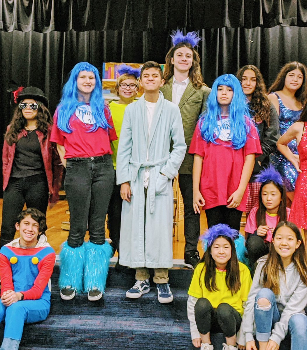 MrsGreer4's tweet photo. These are some of the most talented, hard-working kids I have ever met. They were so excited to show parents what they've learned this semester! From props to set design to costumes... They did it all. 🎭 @ParksJHS #parksbesttwoyears #ChristmasCarol #DrSeuss https://t.co/63bfqmVvfy