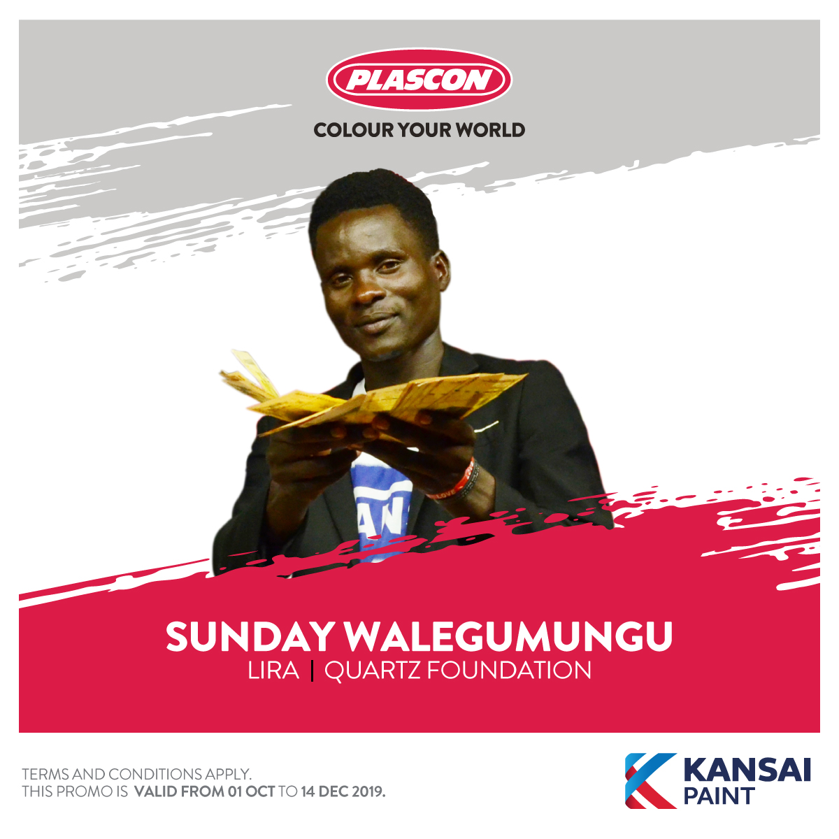 PlasconUganda's tweet image. Plascon #PaintAndWin week 7 winners. 👏👏You too could be our next lucky winner. Visit our nearest outlet, buy paint worth UGX 100,000 and stand a chance to win. #ColourYourWorld #ColourRush