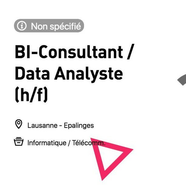 BI-Consultant / Data Analyste (h/f)

Pour plus d'infos sur le job rendez-vous 👉 sur [studhunt.ch]

#BI #Consultant #Data #Analyste ift.tt/33RuvNp