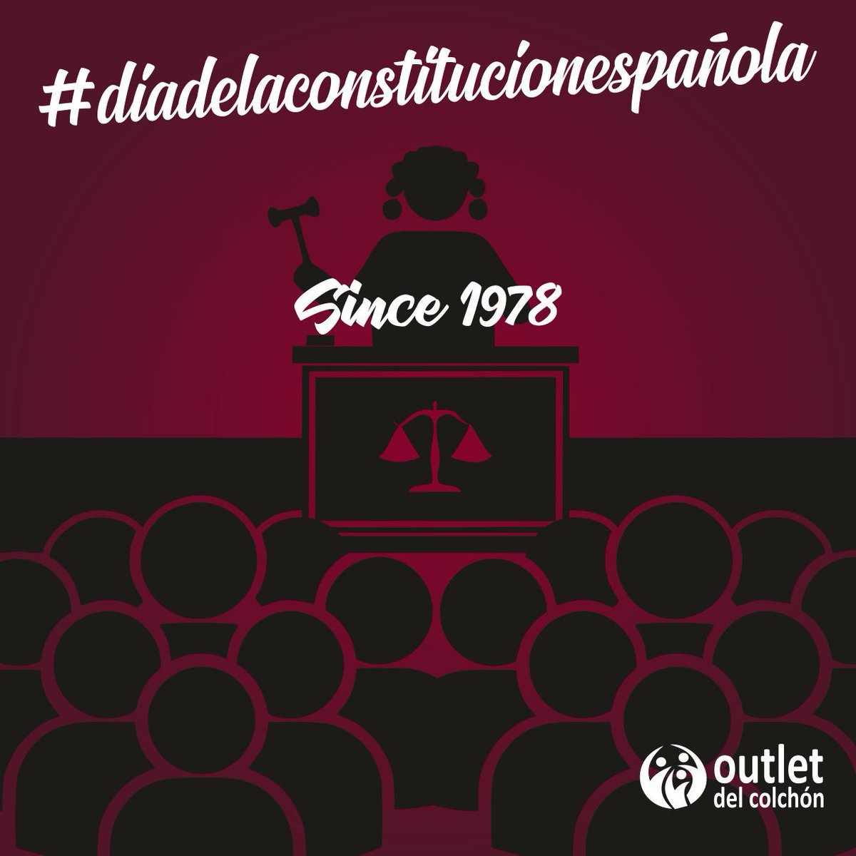 Outletdelcolch1's tweet photo. #diadelaconstitucionespañola #diadelaconstitucionespañola2019 Hoy fiesta nacional se conmemora la celebración del referéndum de 1978 en el que el pueblo español aprobó, por amplia mayoría, la actual Constitución. Desde @outletdelcolchonmurcia os deseamos buen día y #findesemana. https://t.co/cL6i0dm4Y5