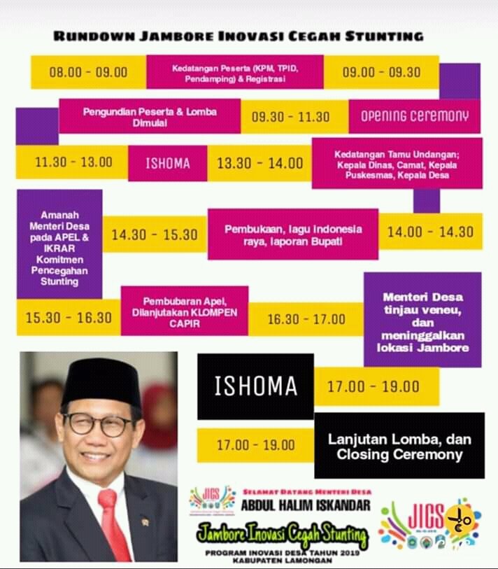 hidayatullahng1's tweet photo. #PakHalimCegahStunting
#TPPIWaykanan
Menteri Desa&PDTT Hadiri Apel KPM Lamongan Jatim dalam rangka Jambore Inovasi Cegah Stunting.
@halimiskandarnu
@budimuni98
@anwsanusi
@taufikmadjid71
@fachrilabalado
@tppindonesia
@SukoyoKasekpro @Brigade01Arwan1 @inovasi_desa
@inovasidesaID https://t.co/NqDxgRYTA1