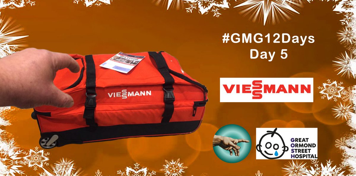Thank GasManGod it's Friday! 
It's day 5 and verily today thou can bid on this Limited edition executive luggage courtesy of @ViessmannUK 
Perfect for a Christmas getaway to Bethlehem!

Place thine bids now, for <a href="/GOSHCharity/">Great Ormond Street Hospital Charity</a> doth med thine shekels
Amen!
#GMG12days