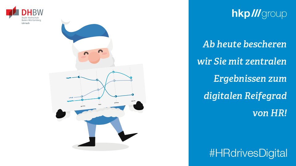 hkp/// group (inaktiv) (@hkp_group) on Twitter photo Fröhlichen #Nikolaustag!
Ab heute verschenken wir zwei Wochen lang tägliche Einsichten und Hintergründe zum Stand der #Digitalisierung von #HR - in Form von Interviews, Videos und Grafiken zu...
#HRdrivesDigital
...der gemeinsamen Studie von @dhbwloerrach & <a href="/hkp_group/">hkp/// group (inaktiv)</a>. Fröhlichen #Nikolaustag!
Ab heute verschenken wir zwei Wochen lang tägliche Einsichten und Hintergründe zum Stand der #Digitalisierung von #HR - in Form von Interviews, Videos und Grafiken zu...
#HRdrivesDigital
...der gemeinsamen Studie von @dhbwloerrach & <a href="/hkp_group/">hkp/// group (inaktiv)</a>.