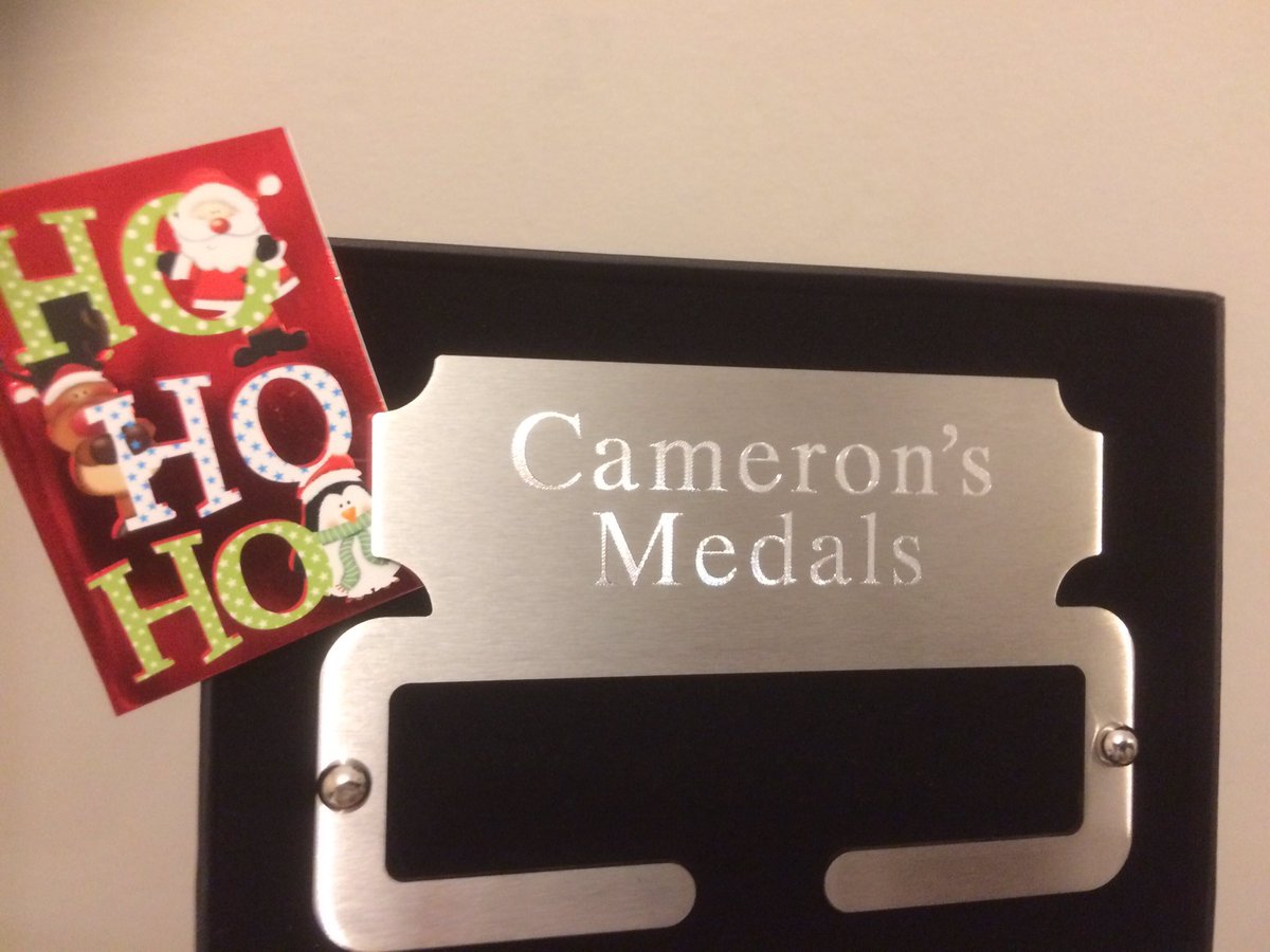 Get your #bling on this #christmas with our #personalised rosette holders, medal hangers &amp; and dog lead hooks. A gift suitable for everyone. #racebling #stainlesssteel #giftsforhim #giftsforher #giftsforrunners #sportgifts