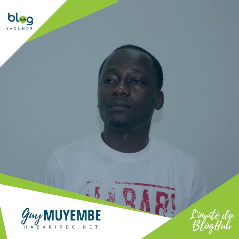 bloghub237's tweet photo. Demain nous recevrons @muyembe, président d'@habariRDC, une communauté de blogueurs répartis dans plusieurs provinces de la RDC. 

Il nous parlera du travail qu'ils abattent à Habari RDC et de comment leurs écrits et leurs actions impactent sur leur communauté

#BlogHub237 https://t.co/TB98CnErZ5
