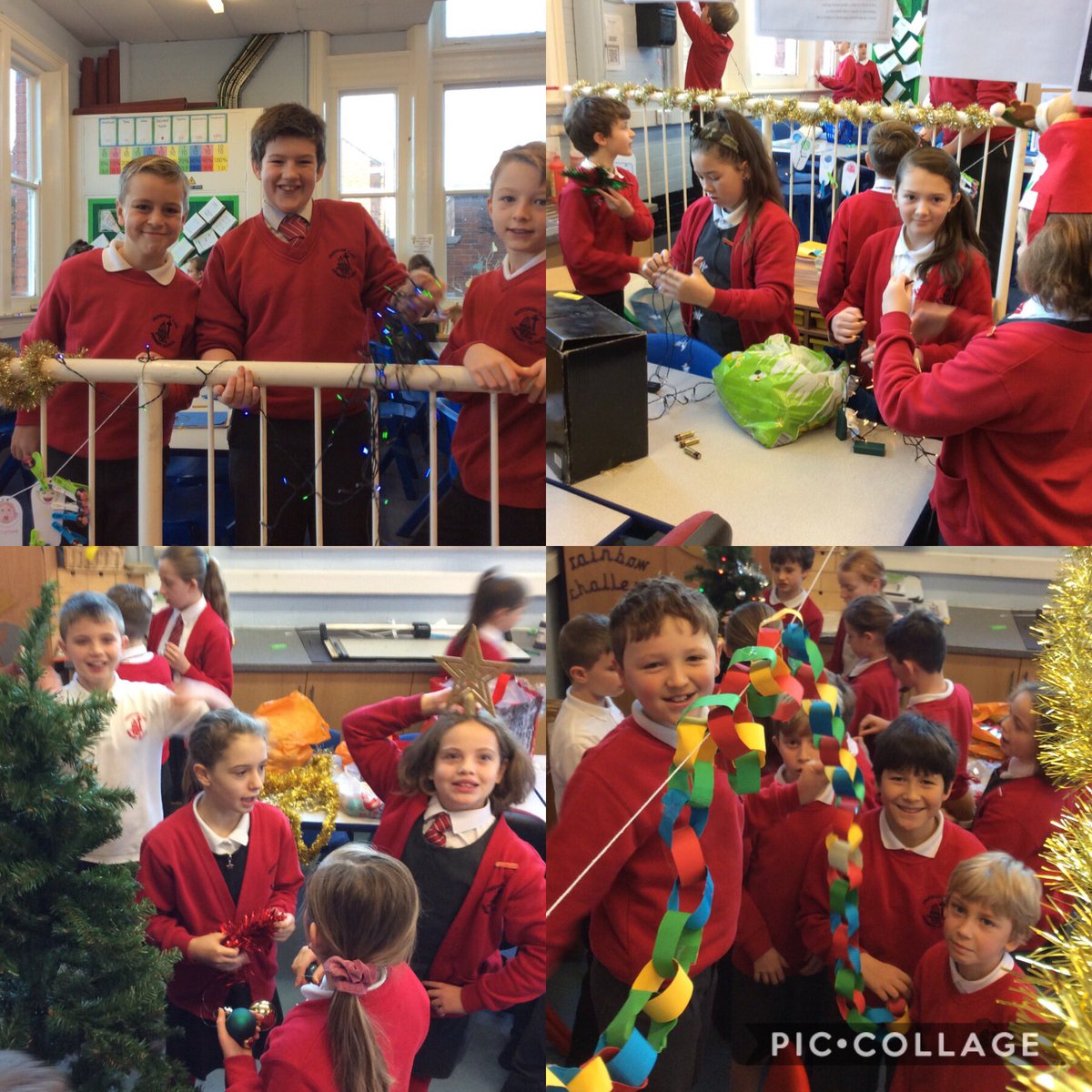 FrodshamCE's tweet photo. Our #Y6 elves enjoyed being let loose on the classroom earlier in the week! #OperationDecoration
Come &amp; visit them at #Elfridges or #SantasGrotto tonight! #ThatsAWrap 🎁✂️🎅🏻 https://t.co/ArsKrJHUGX