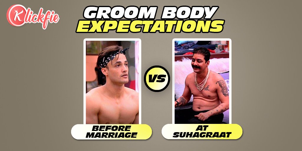 Budfie's tweet photo. When the shirt comes off after the wedding, reality can often disappoint. Like this 😂

For more fun, contests, gossips and prizes, Download Klickfie.
Andriod: https://t.co/irS4zIFGab
iOS: https://t.co/YFzh3iHAkf

#marriage #weddingseason #funny #Fridaythoughts #FridayMotivation https://t.co/MbGCFnjrg0