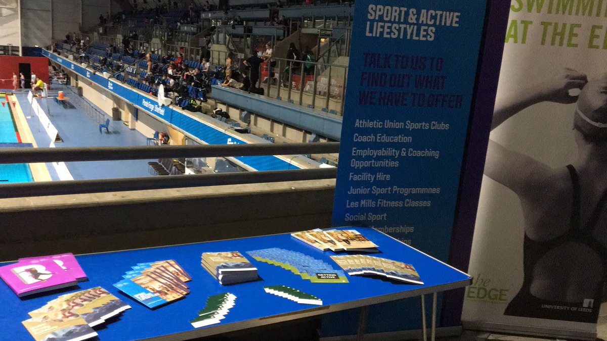 Here for day two at the <a href="/Swim_England/">Swim England</a> winter nationals!!! Come and visit to find out about the amazing opportunities in Leeds👍🏻😁Good luck to the swimmers from @CoLeedsSC!! Smash it👊🏻<a href="/UniversityLeeds/">University of Leeds</a> <a href="/leedsbeckett/">Leeds Beckett</a> <a href="/LUUSWP/">Leeds Uni Swim & Polo</a> <a href="/LBU_Swimming/">Leeds Beckett Swim </a>