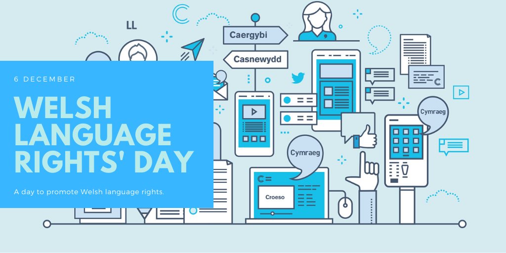 ComyGymraeg's tweet photo. Today is Welsh Language Rights Day – a day for public organisations to promote the rights that you have as Welsh speakers to use the language.  Remember to use them #maegenihawl https://t.co/n8KosCGQPz