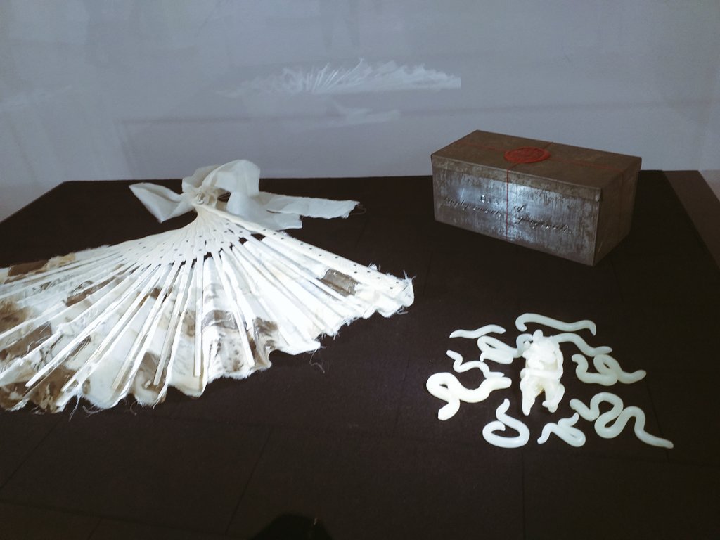 danii_dale's tweet photo. Cautionary tales, self-experimentation and fascinating links between the #BirminghamDentalHospital and the @BirminghamJQ - the #bioart #bdhopenwide exhibition by @AnnaDumitriu captured my fascination for art and medical history perfectly in-between meetings! @unibirm_MDS 🦷🥼💭🖤 https://t.co/UHmh8i4PAr