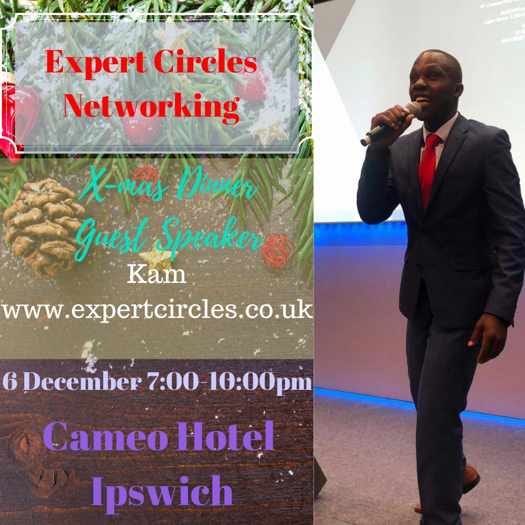 kambeinspired's tweet photo. Very excited to be the Guest Speaker at Expert Circles Networking Christmas Dinner for the 2nd year in a row @cameohotel
#expertcircles 
#christmasdinner 
#cameohotelcopdock 
#cameohotel 
#motivationalspeaker 
#inspirationalspeaker 
#kambeinspired 
#opportunities 
#dream https://t.co/NsIyjZz9mk