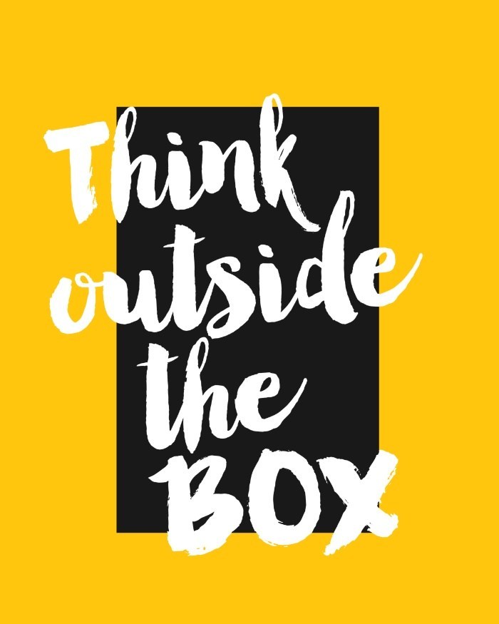 Proedsolutions1's tweet photo. Its Friday! 

Think outside the box https://t.co/y4Tj2BEFUd