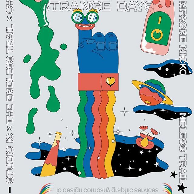 io_design_co's tweet photo. Through the door in sky on #theendlesstrail home to some curious oddities by @champagne_nicko - for the second endless trail collaboration. •
•
•
•
•
•
 #itsnicethat #eyeondesign #selectedwork #collectgraphics #goodtype #thedesignblacklist #poste… https://t.co/AfDMPOvllg https://t.co/4x13NrNioB