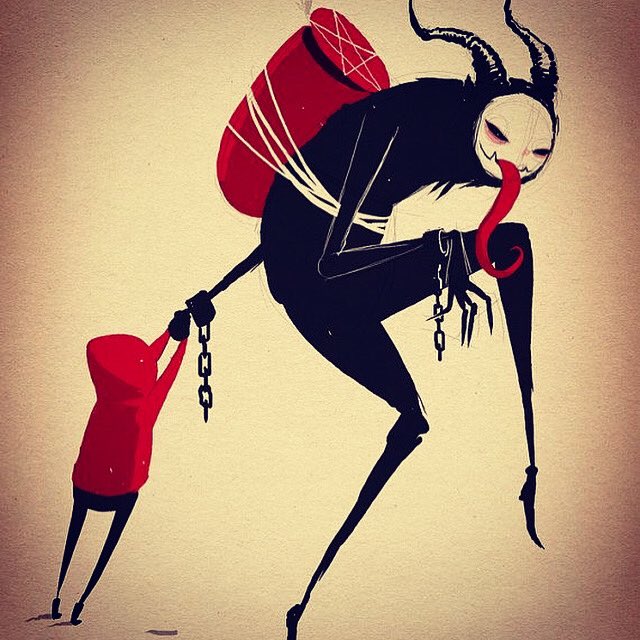 Happy #Krampusnacht. #LBM #Themaskedbeast