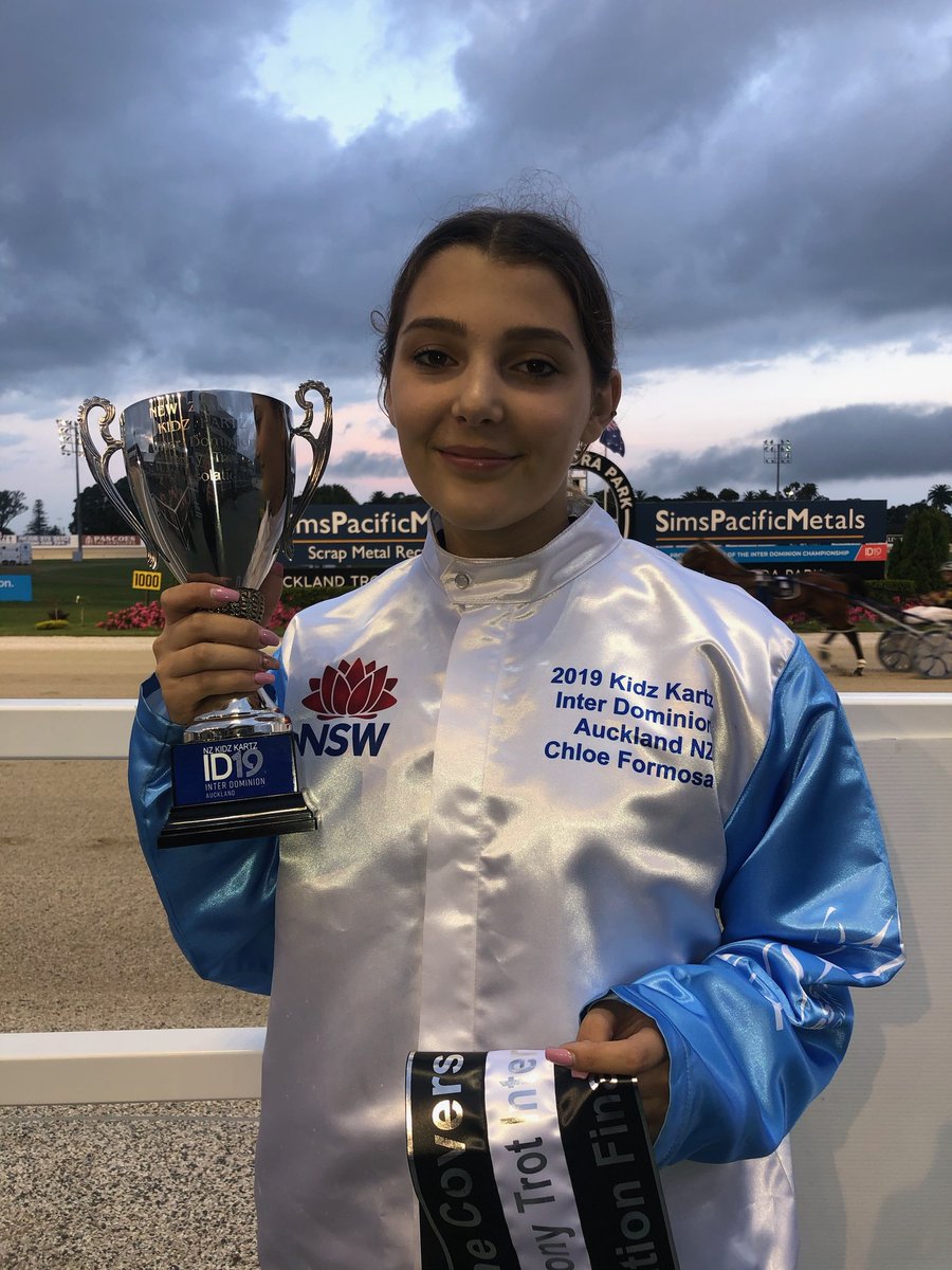 Chloe Formosa, what a star! Driving her pony Monet, Chloe has won the Kidz Kartz Inter Dominion  Consolation from a 660m handicap. Congratulations Chloe, what a way to finish the series!