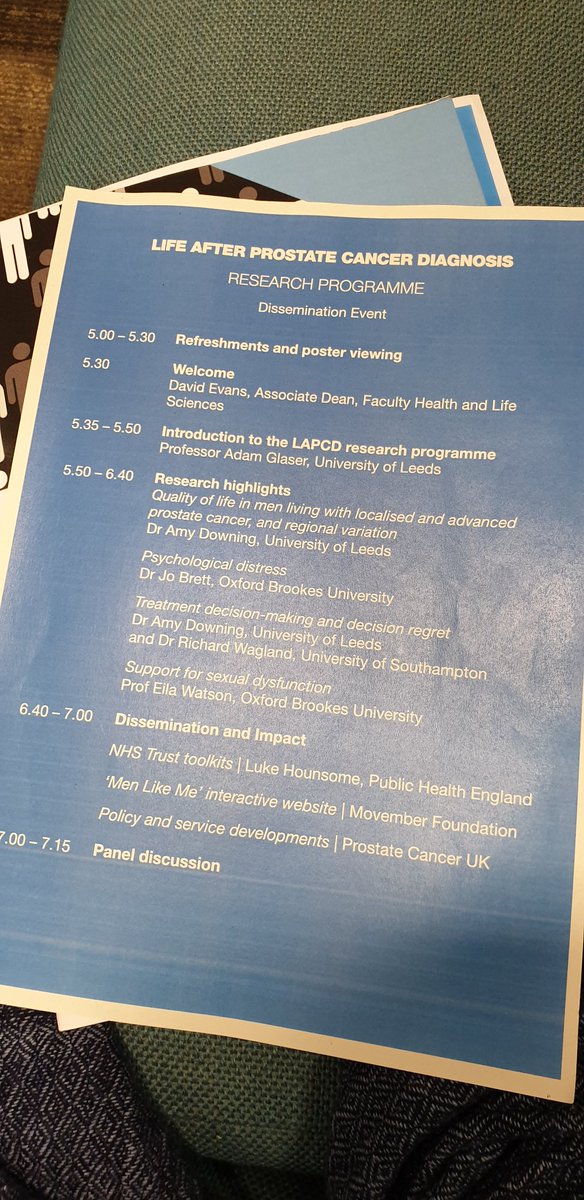 natashalr88's tweet photo. Went to a great evening event last night for #lifeafterprostatecancer finding out some interesting research findings from the LAPCD team. @ouh_therapies @JadeOT10 @EkersNaomi @lapcduk https://t.co/FI9RJ2V5zB