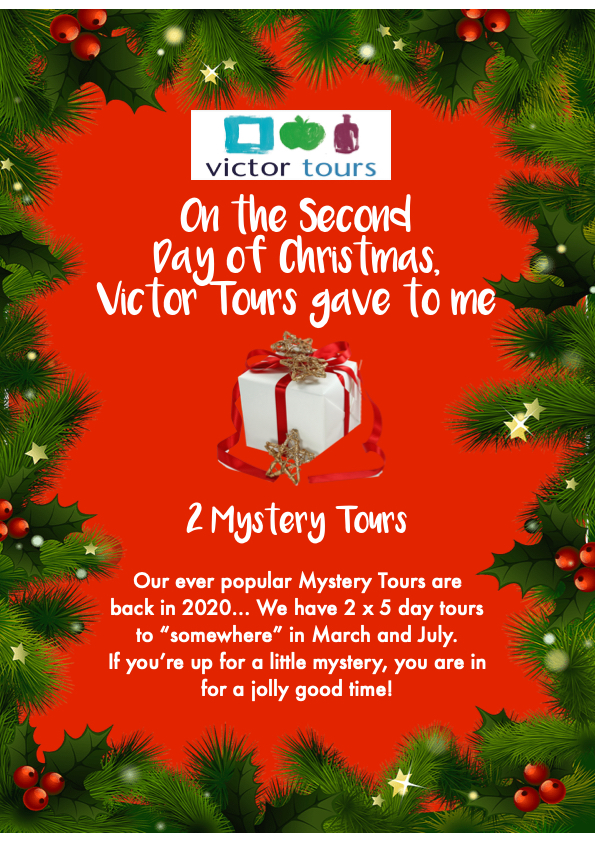 VictorTours's tweet photo. On the 2nd Day of #Christmas... #VictorTours gave to me
https://t.co/UoAZFGgmMU

#twelvedaysofchristmas #victorharbor #portelliot #goolwa #coachtours #grouptravel #grouptours #travel  #ichoosesa #tourism #seetheworld #holiday #fleurieupeninsula https://t.co/BtSd0CASO9