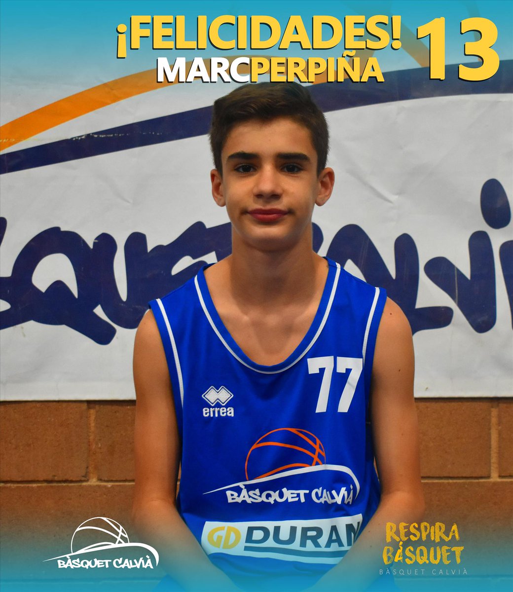 basquetcalvia's tweet photo. ¡Felicidades Marc! 🏀🎂
#Marc13 https://t.co/BWBjnSqU4A
