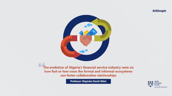 There's a school of thought that says "banking will change through collaboration and not just the disruptive power of fintechs when it concerns the underbanked."
Here's #LBSFaculty, <a href="/ydavidwest/">Prof_Olayinka</a> opinion about that view. bit.ly/ficollaboration