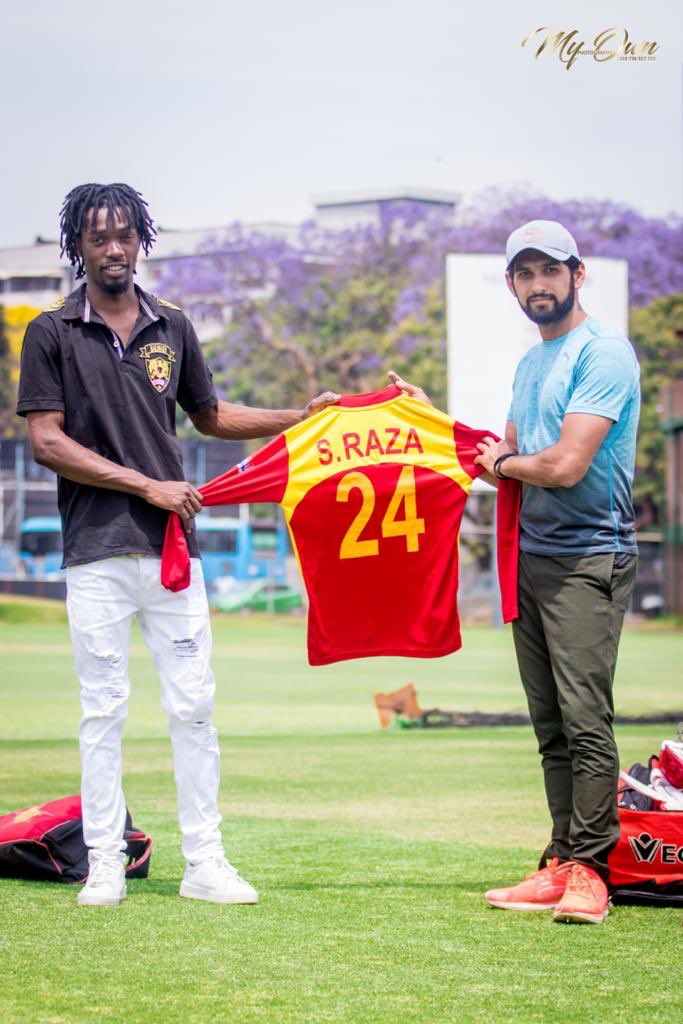 SRazaB24's tweet image. A day where arts meet sports... 
My collaboration with #EnzoIshall the &quot;Stallion&quot; has been on the cards for a while and @KoshaManagement made it happen!
Video dropping this Sunday!
@zimcelebs1 @ZimCricketv 
#Arts #Sports #Collaboration #Humour #Fun #Outofcomfortzone