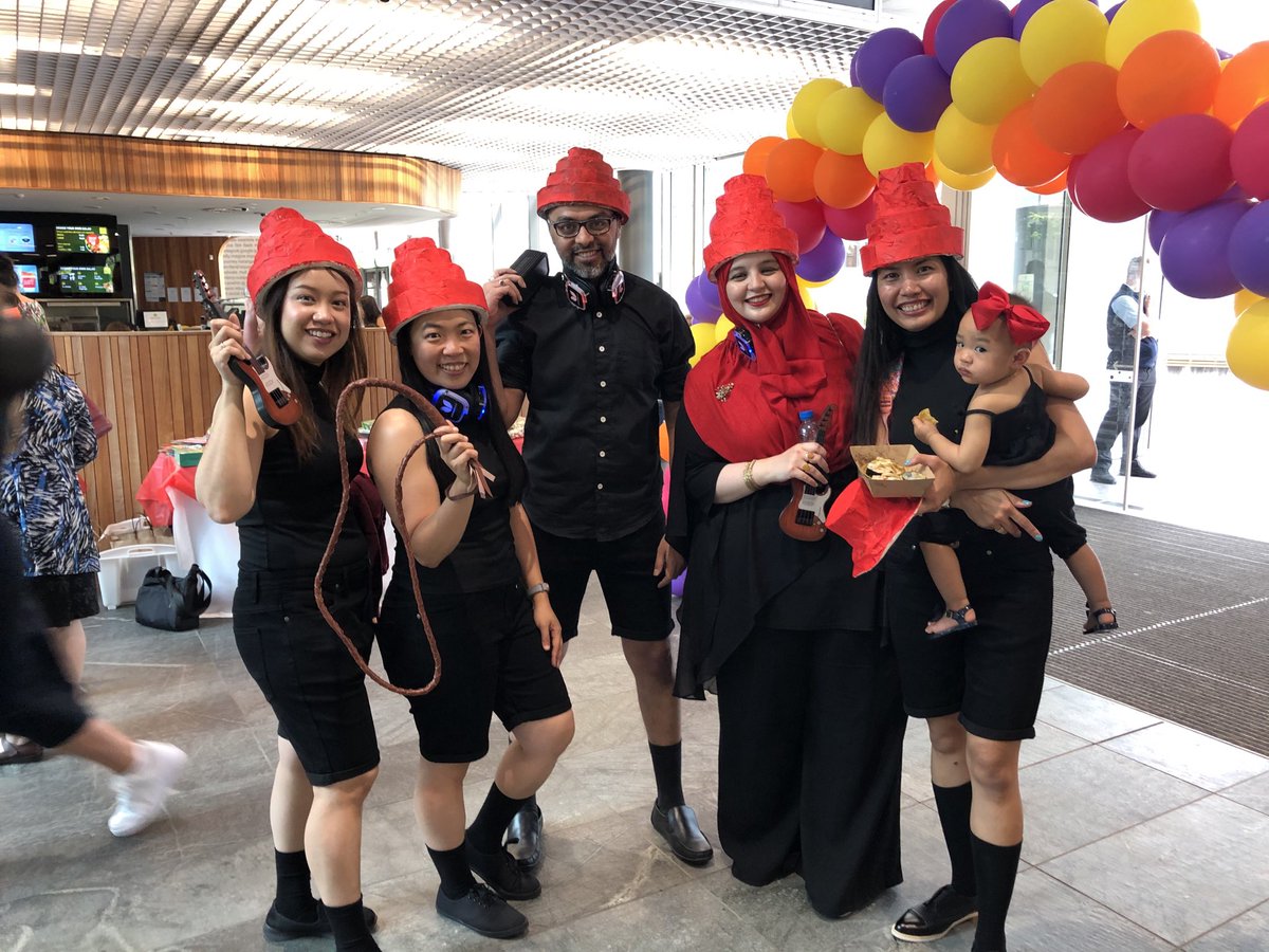 The face of diversity AND inclusion <a href="/AUTuni/">AUT University</a> Christmas Party 2019. Marketing Department colleagues know how to dress up