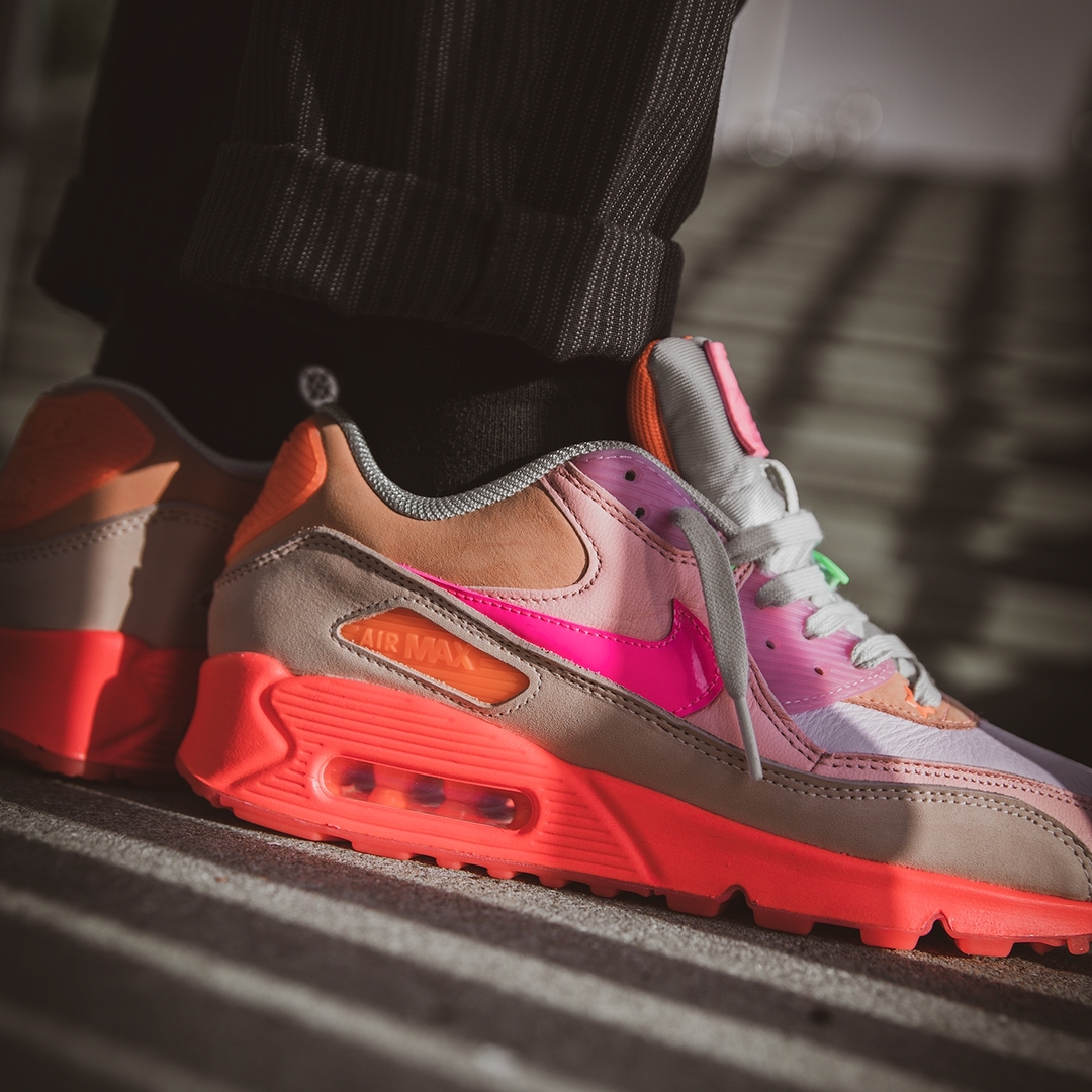 air max 90 prm platinum crimson