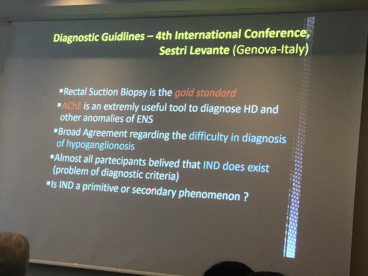Dr_Alessandra_G's tweet photo. Do you believe in Intestinal Neuronal Dysplasia? State of the Art updates on Hirschsprung Disease with Giuseppe Martucciello #Viennapedscolorectal #motilitydisorder https://t.co/7nUslbgwtK