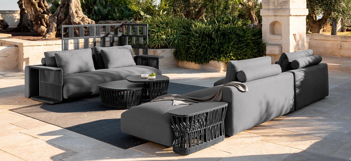 iorbaldo's tweet photo. Il Design "Cliff Déco"di Palomba Serafini realizzato per @Talenti7 è sinonimo di grande versatilità, grazie alla modularità delle strutture che permettono di organizzare gli elementi in assoluta libertà, creando infinite combinazioni possibili.

#iorbaldo1934 #outdoorliving https://t.co/LELDY6dD4G