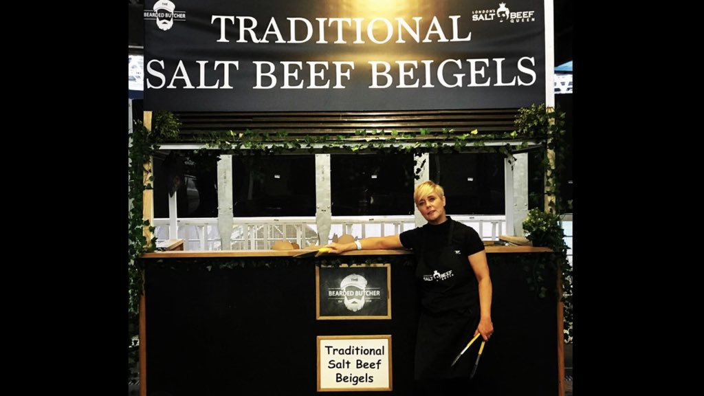 The Salt Beef Queen is Back!!!
West Ham v Arsenal Monday night!!
Come and find her and her little team at our new residence The Last Drop Bar 
by the Podium on the Olympic Park, so weather your going to the game or just fancy a beigel, come and see us 1st 👊🏻
