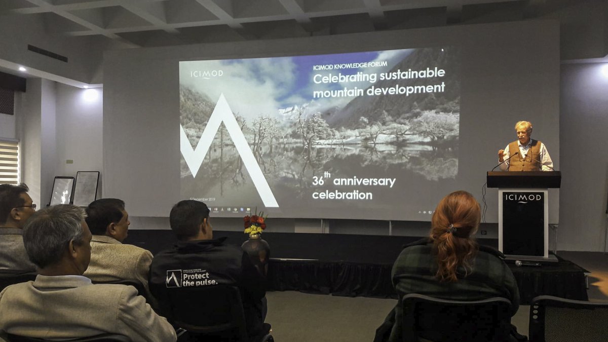 samijnsky's tweet photo. Nice day yesterday @icimod celebrating our 36th #birthday.
Founded in 1983 - now reached full maturity and impact working for #mountains &amp; #communities in #HinduKushHimalaya. 
And still 'eager to continue working for a prosperous #HKH' !
#protectthepulse @MtnResearch @UNmountains https://t.co/akCNbn7LjK