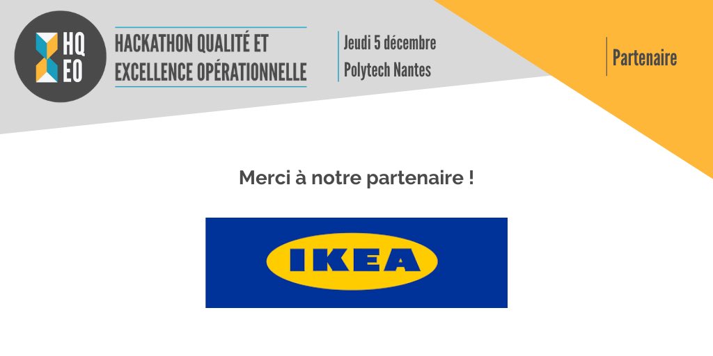 HackathonQEO's tweet photo. Nous remercions notre #partenaire
@IKEA_France de Nantes pour son soutien ! 15 bons d’achats ont pu être offerts aux gagnants du #HackathonQEO https://t.co/rDfBa3f6gW