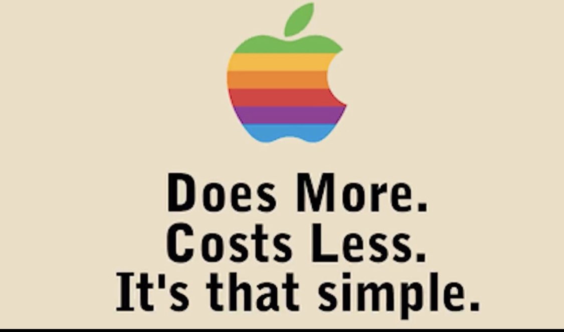 TheTechToyStore's tweet image. Apple advertisement from 1993.