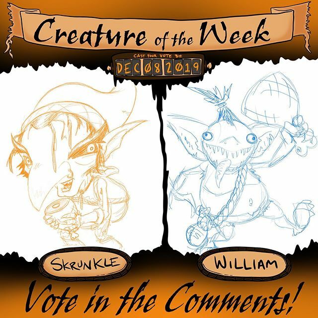 donovanscherer's tweet photo. Oh no! Itβs goblin versus goblin for Creature of the Week. Stringless or William? Who will win??? Vote in the comments!!!
.
.
.
#Doodle #drawing #illustration #sketch #ink #art #artist #daily #dailydrawing #artofinstagram #studiomoonfall #breakfastdoodle⦠https://t.co/oFyPidDbB4 https://t.co/0lajWPQhJz