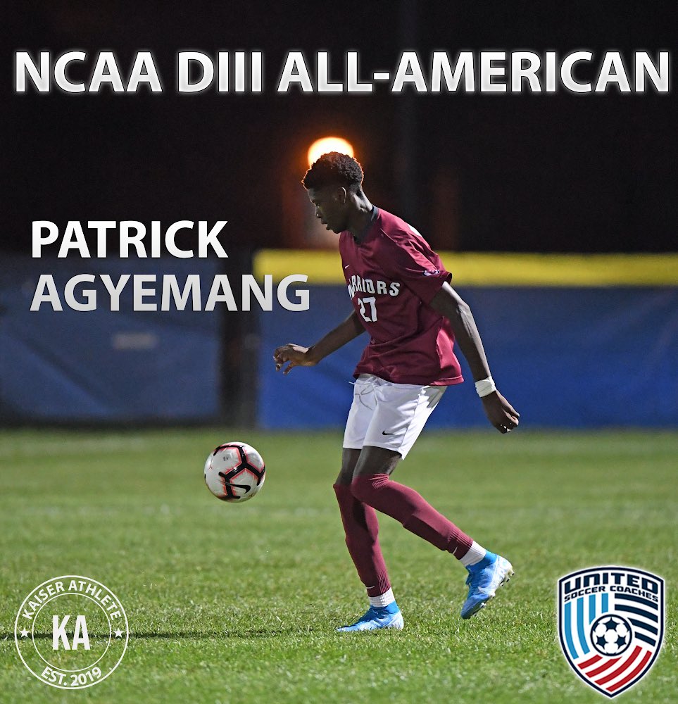 KaiserAthlete's tweet photo. Patrick Agyemang has been named to the 2019 NCAA DIII All-American Team 🔥🔥🔥

#KaiserAthlete https://t.co/ayD9o9enVl