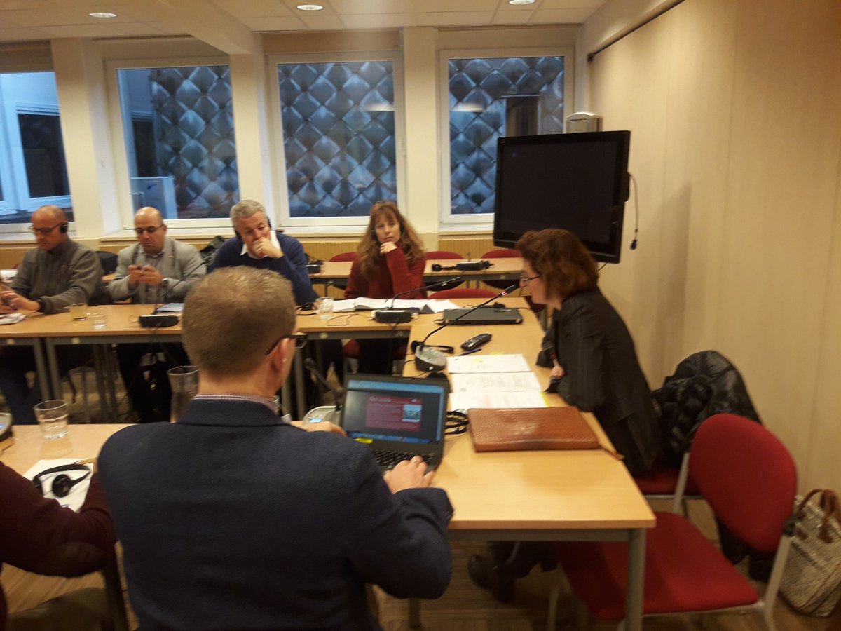 EPSUnions's tweet photo. And now @maitepagaza speaks to the @EPSUnions prisons network about #LIBE committee, health &amp; safety and the European Parliament work. We are ready for a mandate to ensure more staffing and more resources for #Europe prisons for a humane treatment #healthandsafety https://t.co/xjT0YLKLBG