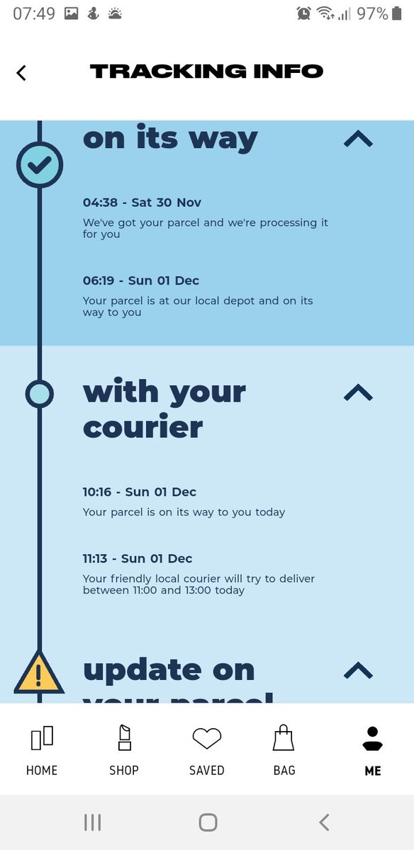 JessicaCasson1's tweet photo. @Hermesparcels my parcel has been stuck on deport for 4 days now. With no update. Where my parcel! https://t.co/w117apaTHe