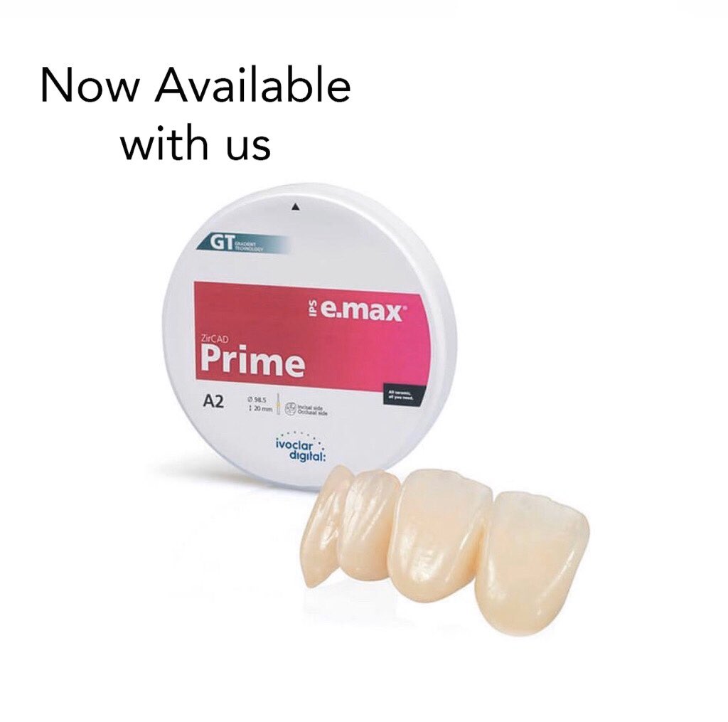 LabsSparkle's tweet photo. Introducing IPS e.max ZirCAD Prime
.
Available at @sparkledentallabsltd 
.
Easy Excellence 
.
3D Scanners
.
Milling
.
Prosthetic Parts
.
Orthodontics
.
.
.
.
#emax #ivoclar #IPSemaxZirCADprime #prime #CADstar #dental #3dscanner #dentalimplants #whitesmile #csneo #dentaltechnic https://t.co/ww06H44LyF