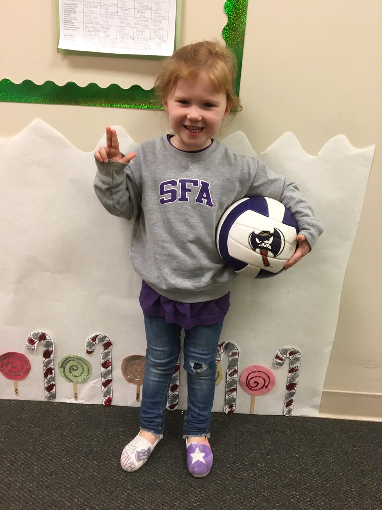 LA_Lanford's tweet photo. Reppinβ @SFA_Volleyball from Hattiesburg, MS for Show-and-Tell on GAME DAY! #SFAVB #SFAnotSFAustin #AxeEm @ESPN @NCAAVolleyball @SFAVolleyBlog @SFA_Athletics https://t.co/frLnAX1p88