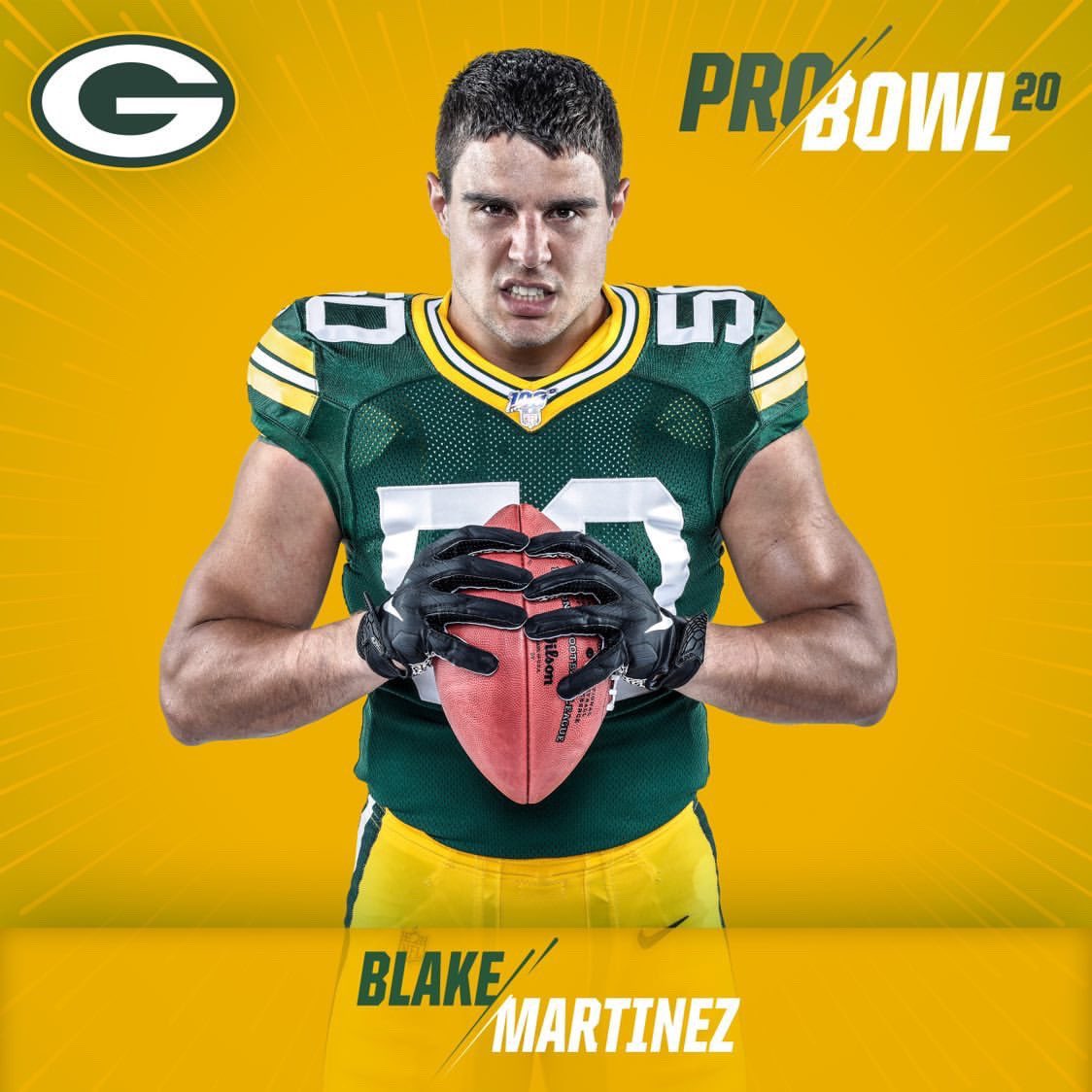 Currently in 4th place in the Pro-Bowl voting! Need everyone to retweet this and post something of their own twitter pages! 
#ProBowlVote + <a href="/Big__Blake50/">Blake Martinez</a>
#ProBowlVote + <a href="/Big__Blake50/">Blake Martinez</a>
#ProBowlVote + <a href="/Big__Blake50/">Blake Martinez</a>
#ProBowlVote + <a href="/Big__Blake50/">Blake Martinez</a>

🚨 RETWEET to vote! 🚨