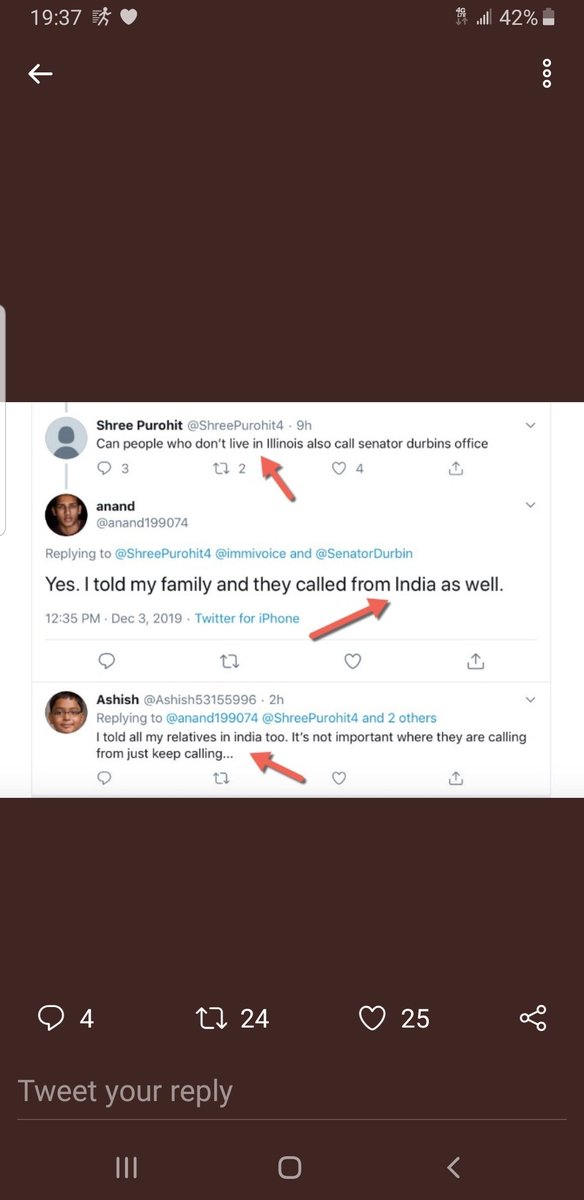 bohunte79014502's tweet photo. pls support  @senatorDurbin re_election. many #s2603 supporters are us citizens.  we can vote and donate. some #s386 supporters encourage  calls fr india mainland,  illegal h1b donors, and now sabotage Durbin campaign.  @senKamalaHarris ok hearing. @senatorLeahy 
@SenSchumer https://t.co/nQ6YhBIH3f